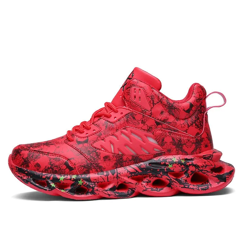 2020 Graffiti High Top Chunky Sneakers