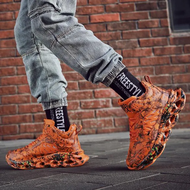 2020 Graffiti High Top Chunky Sneakers