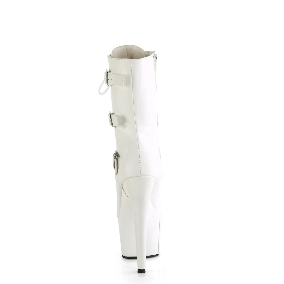 ADORE-1043 Pleaser White Faux Leather Sexy Platform Shoes (Pole Dancing Heels)