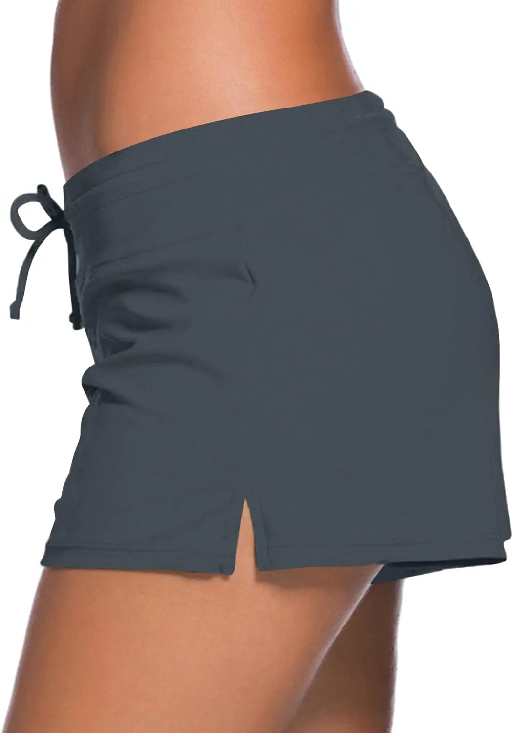 Aleumdr Womens 3" Waistband Swimsuit Bottom Boy Shorts Swimming Panty(Available in Plus)