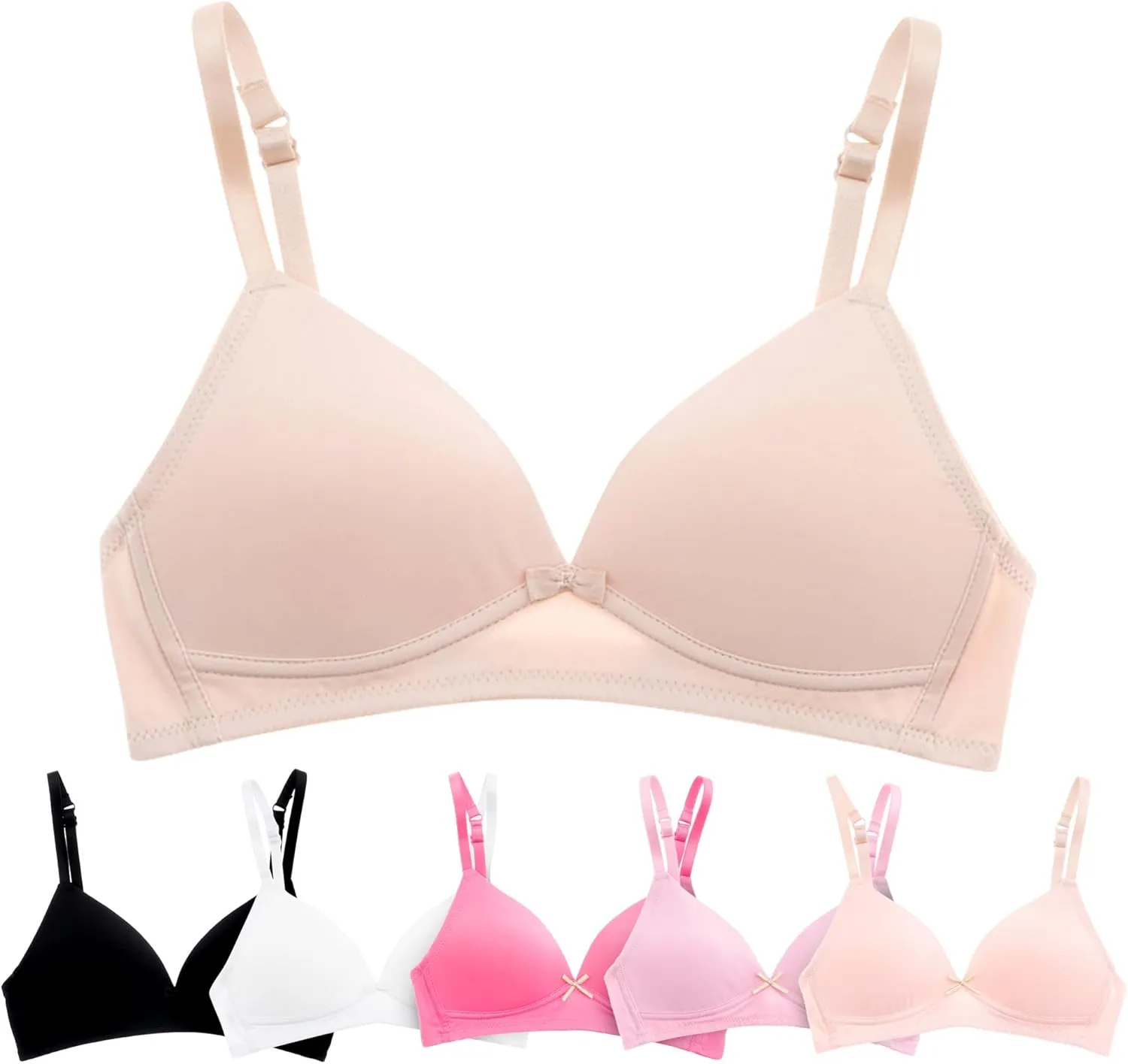 Alyce Ives Intimates Girls, Teens & Petite Women Lightly Padded A Cup Bra-6 Pack