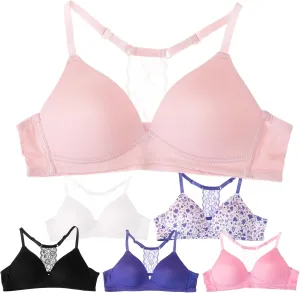 Alyce Ives Intimates Girls, Teens & Petite Women Lightly Padded A Cup Bra-6 Pack
