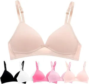 Alyce Ives Intimates Girls, Teens & Petite Women Lightly Padded A Cup Bra-6 Pack
