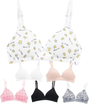 Alyce Ives Intimates Girls, Teens & Petite Women Lightly Padded A Cup Bra-6 Pack