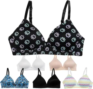 Alyce Ives Intimates Girls, Teens & Petite Women Lightly Padded A Cup Bra-6 Pack