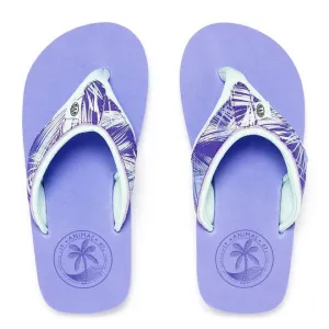 Animal Girls' Swish Upper All Over Print Flip Flops