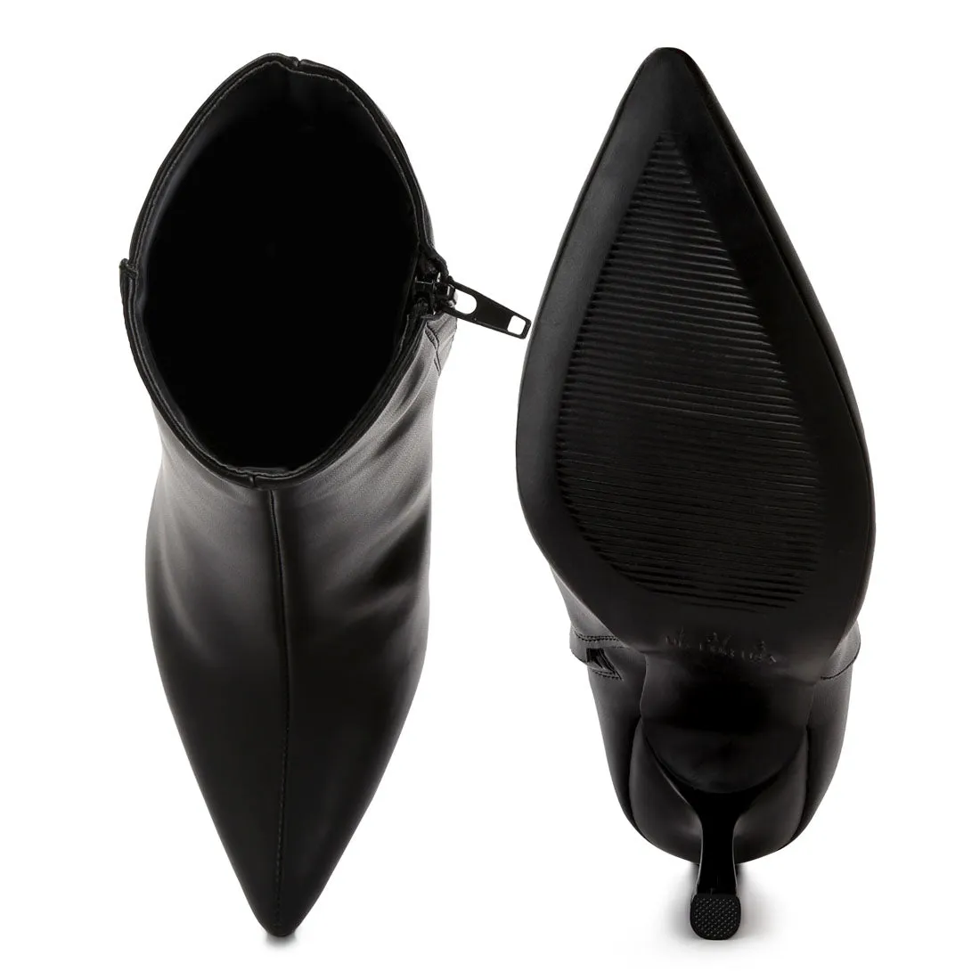 Ankle Length Stilleto Heel Boots