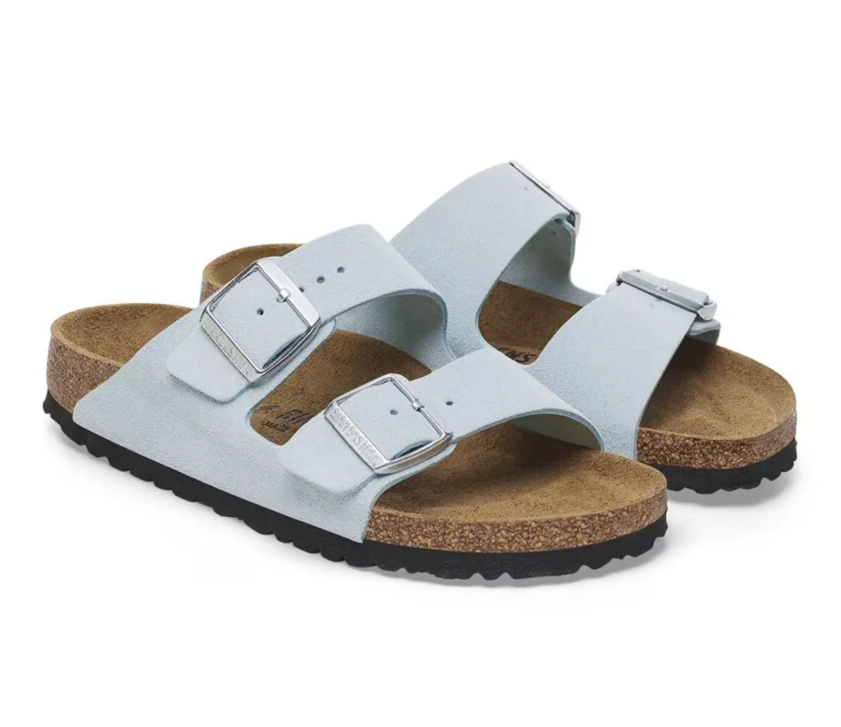 Birkenstock Arizona Suede Leather - Baby Blue