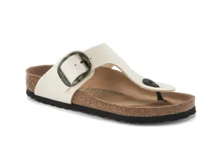Birkenstocks Gizeh Vegan Big Buckle Eggshell