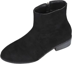 Boots for Women Ankle Booties Slip On Dress Boots Round Toe Square Heel Snow Boots Side Zipper Womens Hiking Boots