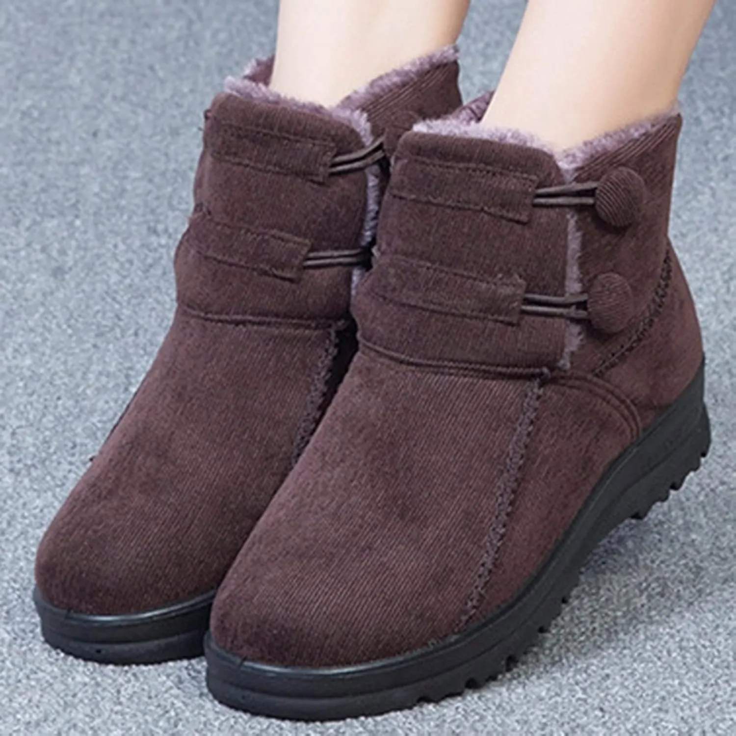 Boots Winter Snow Women's Womens Tall Snow Boots Waterproof Womens Winter Boots Size 11 Wide Width Slip Resistant Waterproof Composite Toe Work Boots Women Botas De Mujer Para El Frio Elegante