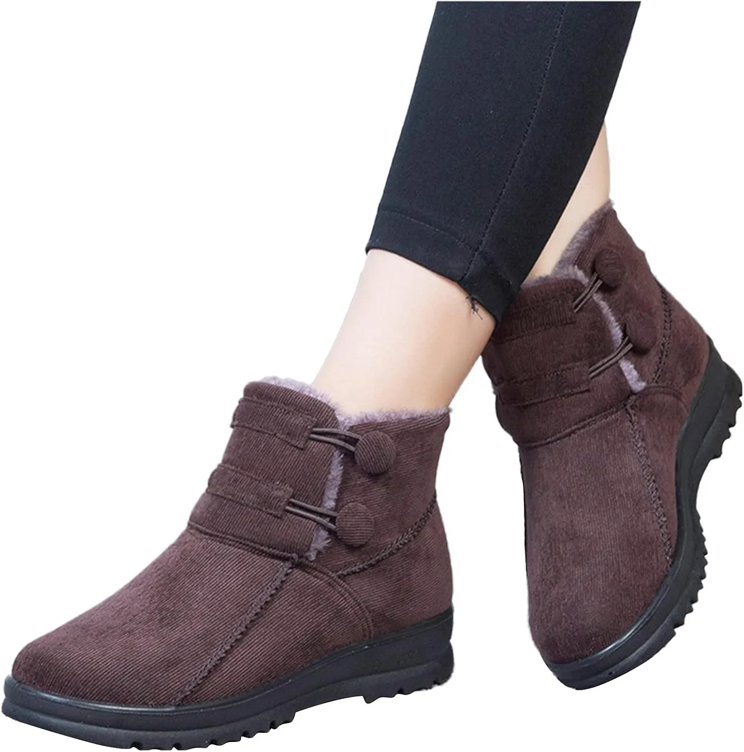 Boots Winter Snow Women's Womens Tall Snow Boots Waterproof Womens Winter Boots Size 11 Wide Width Slip Resistant Waterproof Composite Toe Work Boots Women Botas De Mujer Para El Frio Elegante