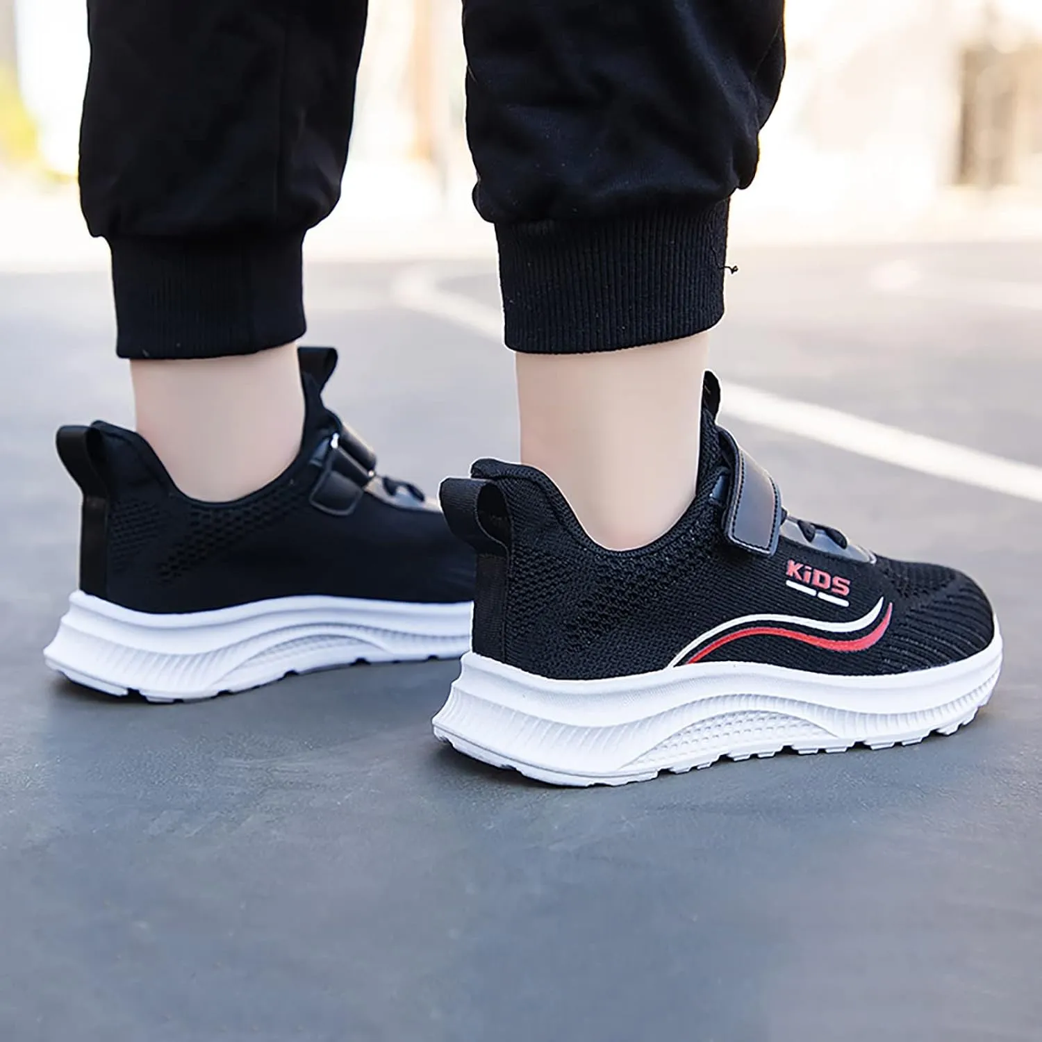 Boys Girls Mesh Sneakers Kids Unisex Lightweight Breathable Athletic Running Tennis Fitness Shoes for Toddler/Big Kids