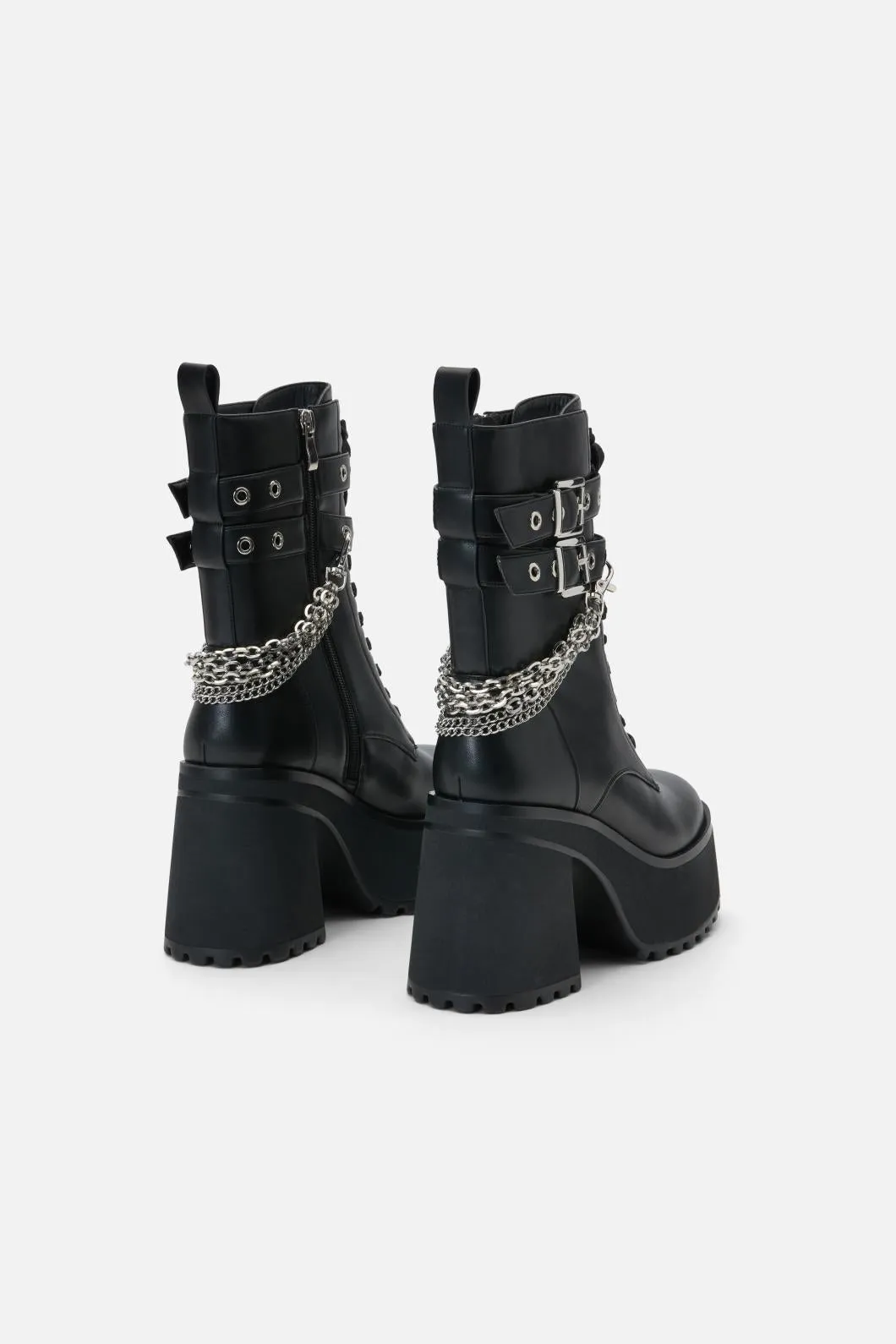 Buckle & Chain Boots