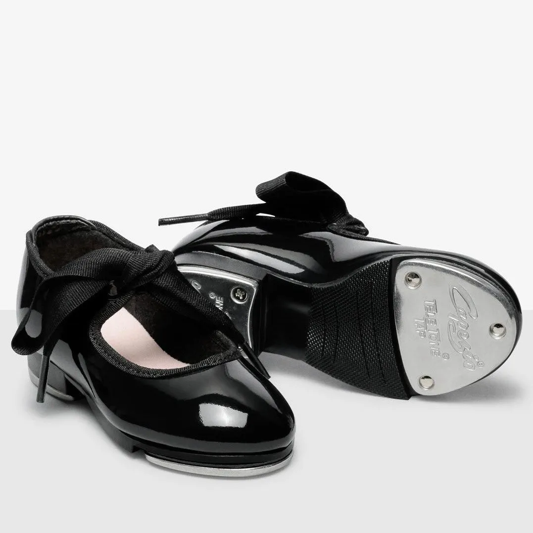 Capezio 356 | Shuffle Tap Shoes with Fastening Elastics