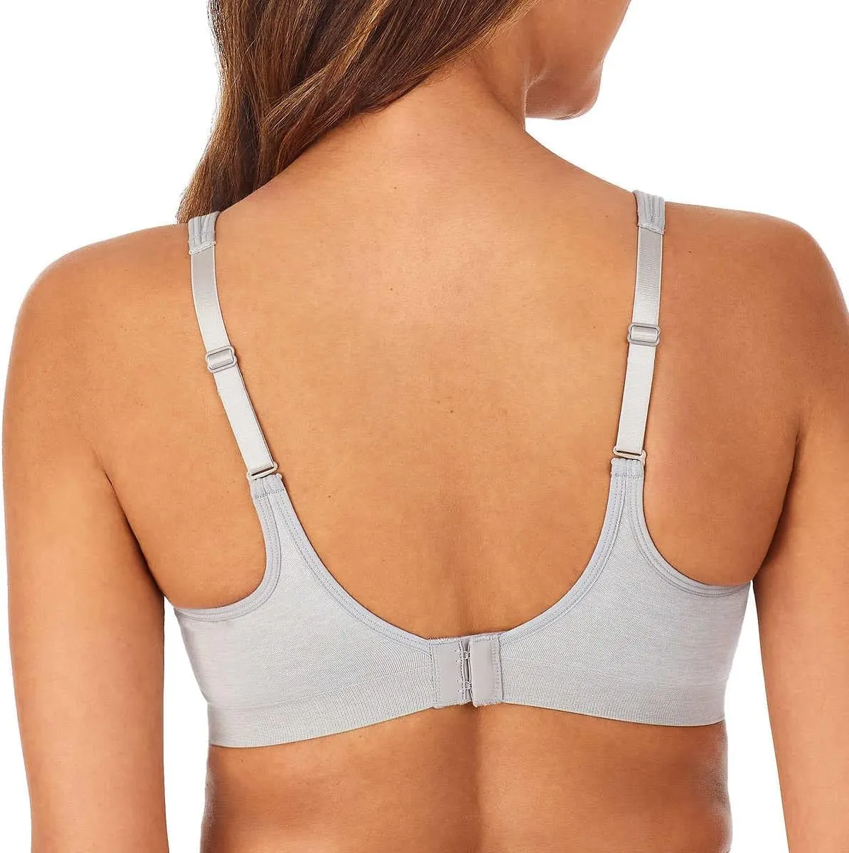 Carole Hochman Seamless Comfort Bra Wire Free Molded Cups Comfort Straps (2 Pack)