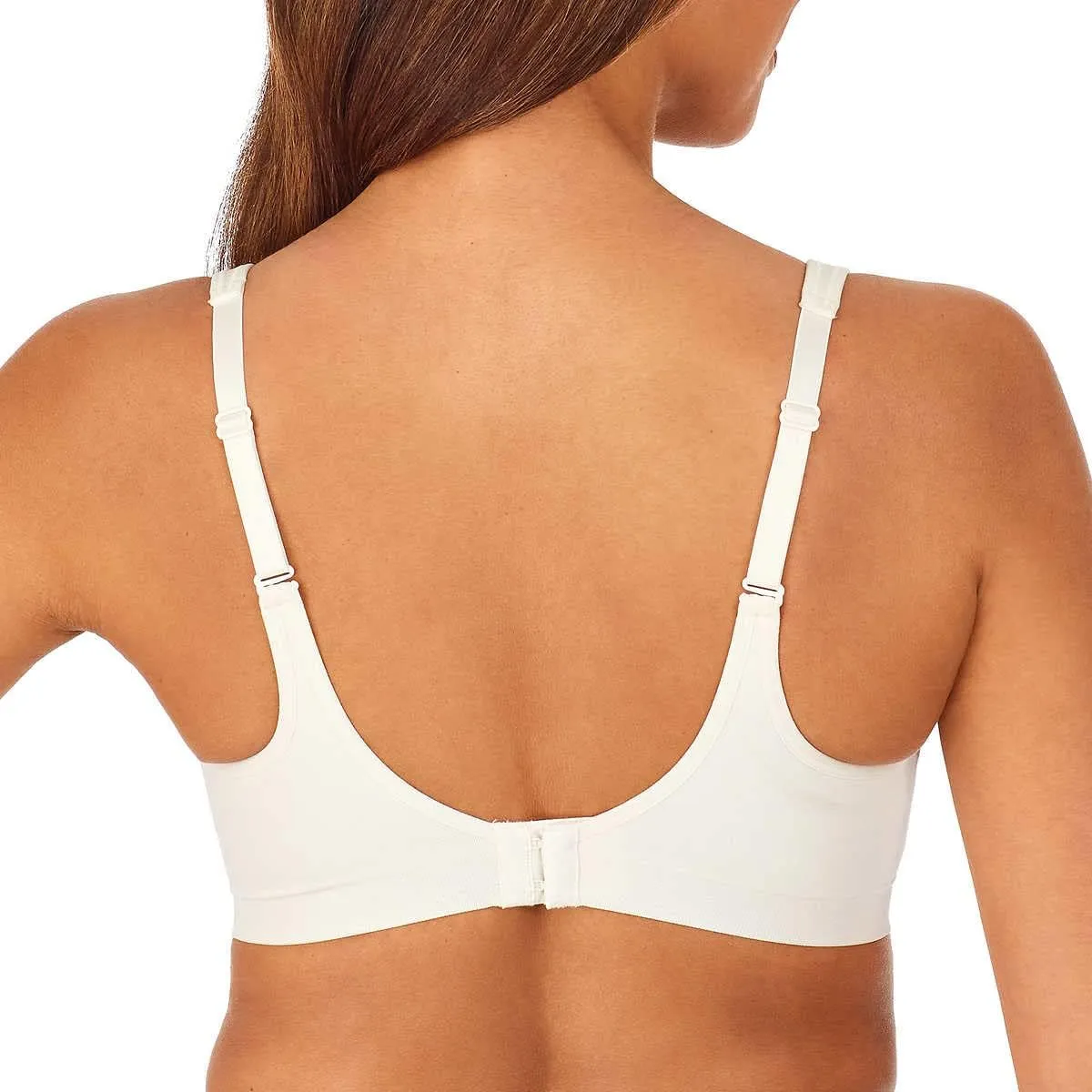Carole Hochman Seamless Comfort Bra Wire Free Molded Cups Comfort Straps (2 Pack)