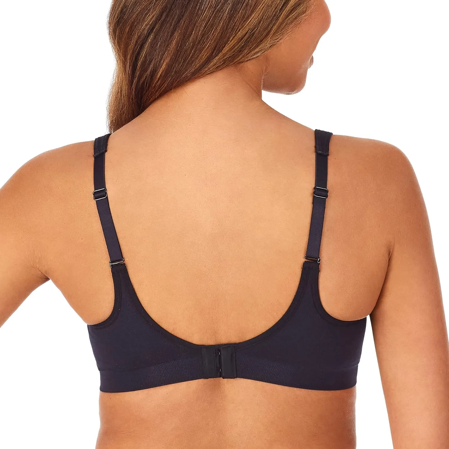 Carole Hochman Seamless Comfort Bra Wire Free Molded Cups Comfort Straps (2 Pack)