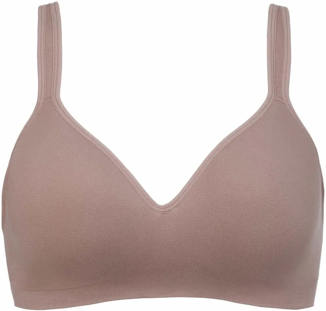 Carole Hochman Seamless Comfort Bra Wire Free Molded Cups Comfort Straps (2 Pack)