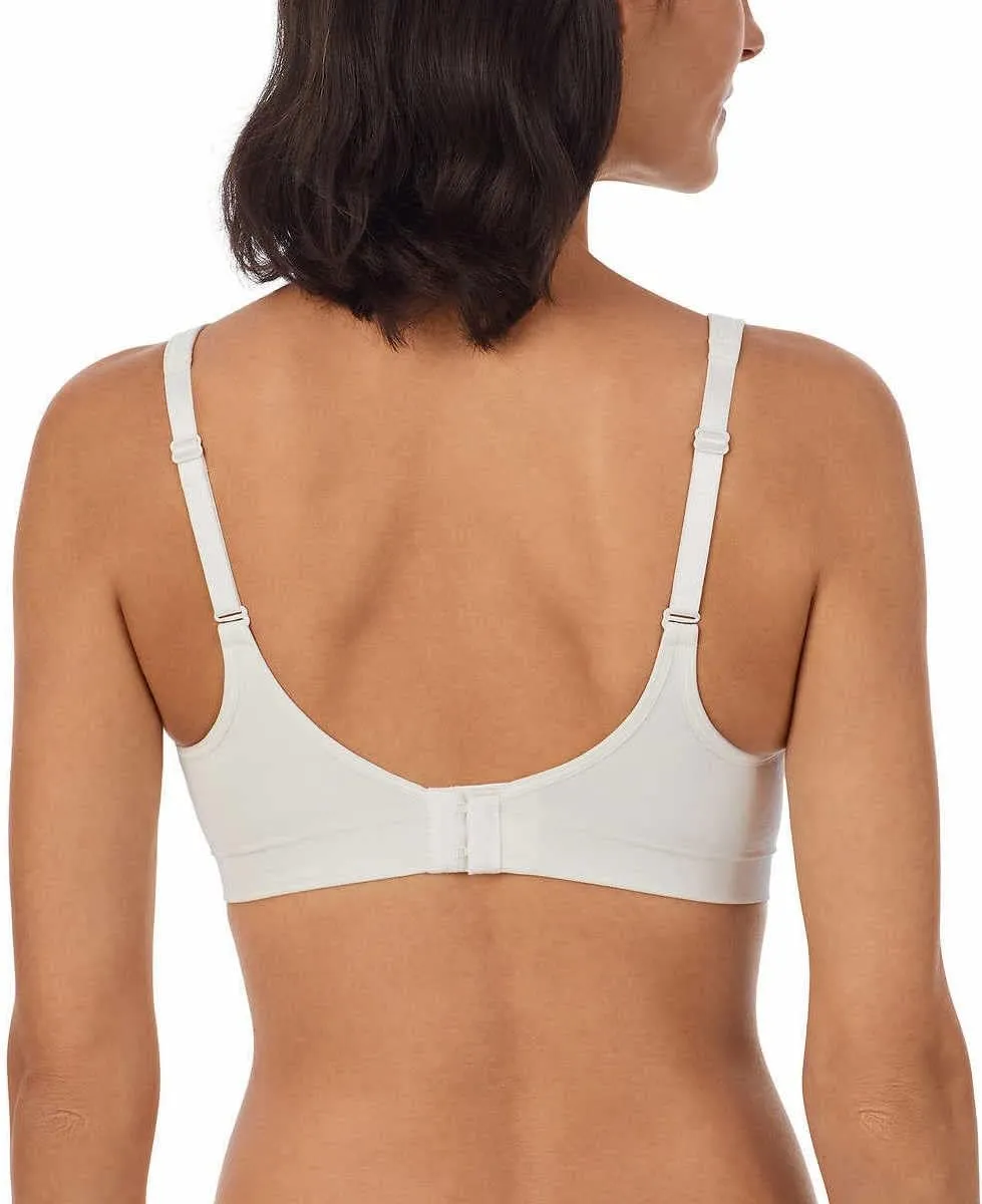 Carole Hochman Seamless Comfort Bra Wire Free Molded Cups Comfort Straps (2 Pack)