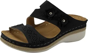 Cathalem Flat Sandals for Women, Orthopedic Sandals for Women Dressy Wide Width Summer Comfortable Walking Sandals