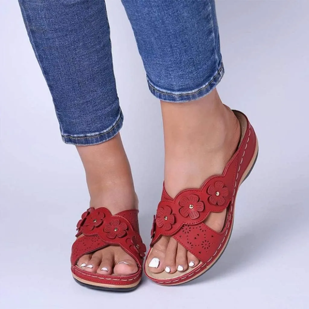 Cathalem Platform Flip Flops for Women Wedge Sandals Comfortable Walking Sandals Cushion Footbed Platform Sandals