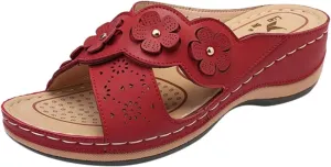 Cathalem Platform Flip Flops for Women Wedge Sandals Comfortable Walking Sandals Cushion Footbed Platform Sandals