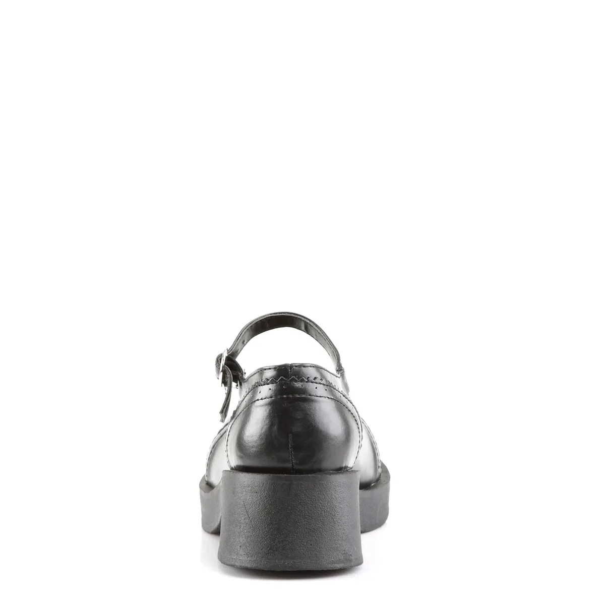 CRUX-07 DemoniaCult Black Vegan Leather Sexy Women's Heels & Platform Shoes (Alternative Footwear)