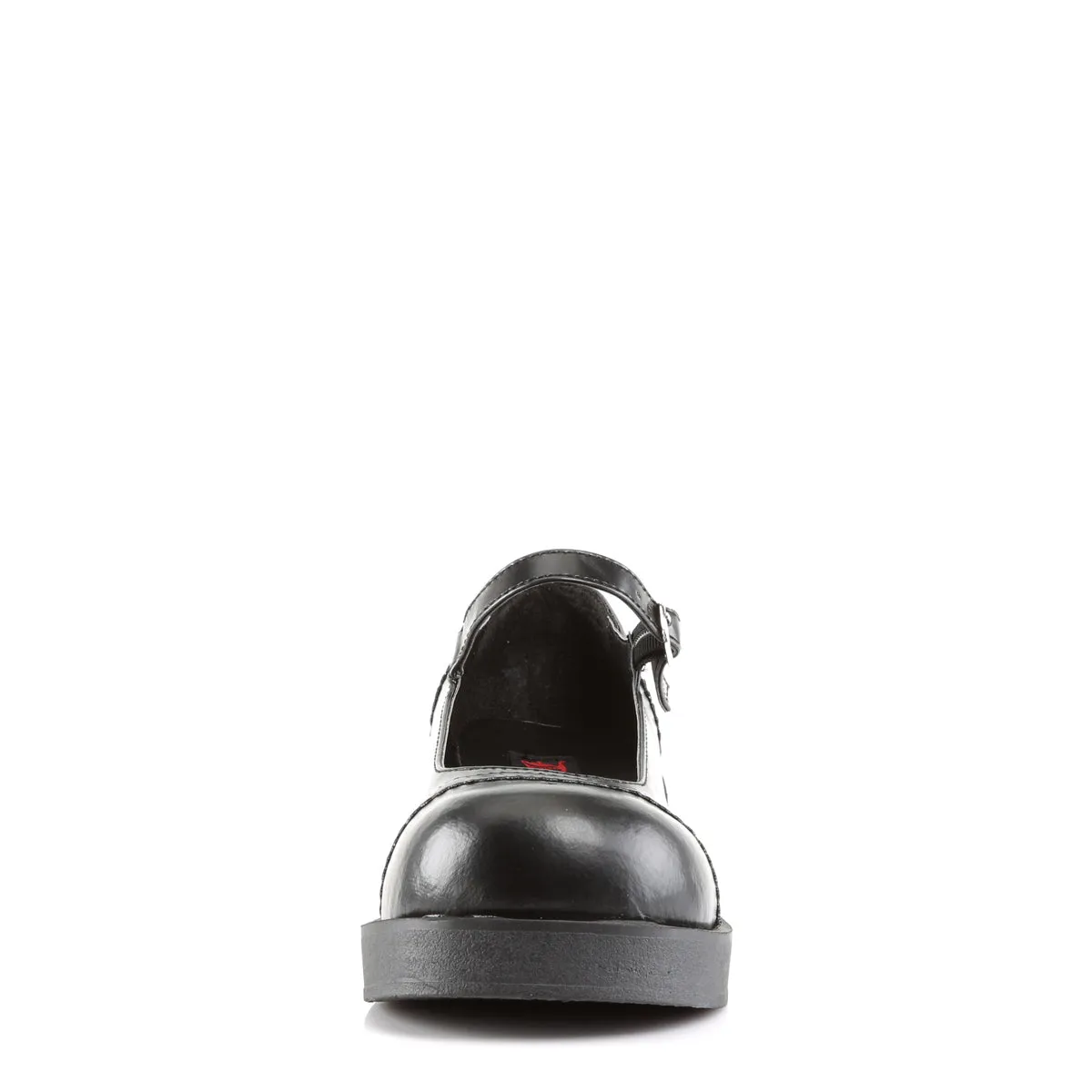 CRUX-07 DemoniaCult Black Vegan Leather Sexy Women's Heels & Platform Shoes (Alternative Footwear)