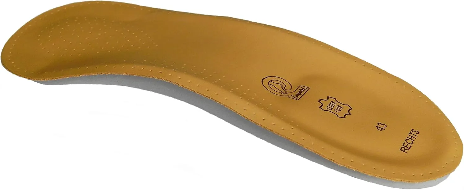 Cushioned Dress Sport Orthotic Semi-Rigid Arch Support Shoe Insert