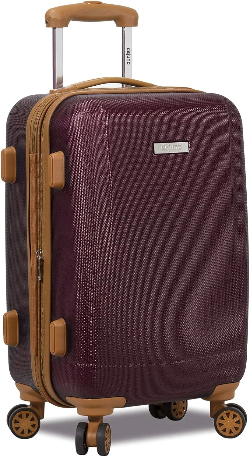 Dejuno Legion New Generation 3-pc Hardside Spinner TSA Combination Lock Luggage, Burgundy, 3-Piece Set