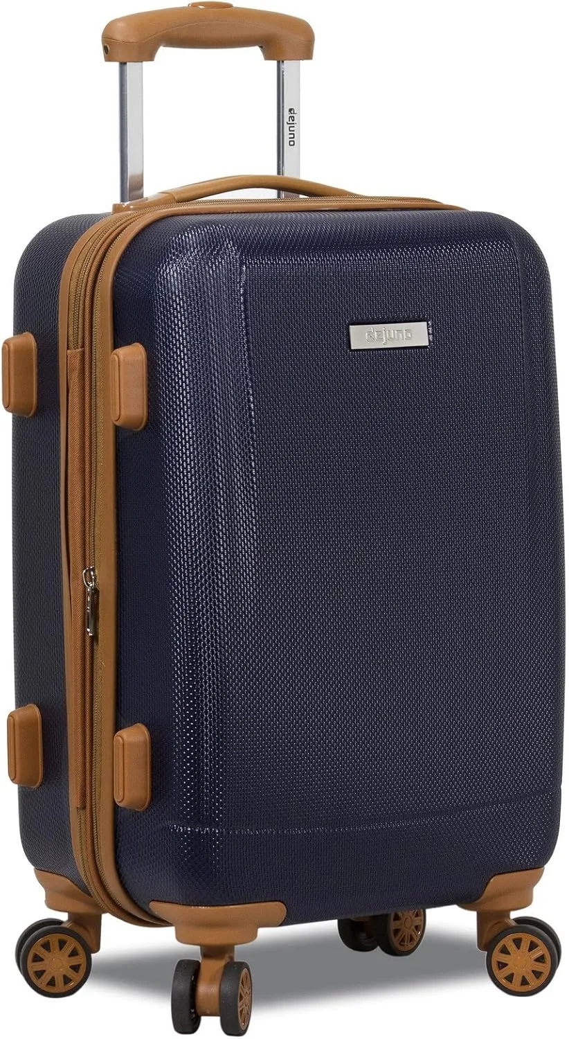 Dejuno Legion New Generation 3-pc Hardside Spinner TSA Combination Lock Luggage, Navy, 3-Piece Set
