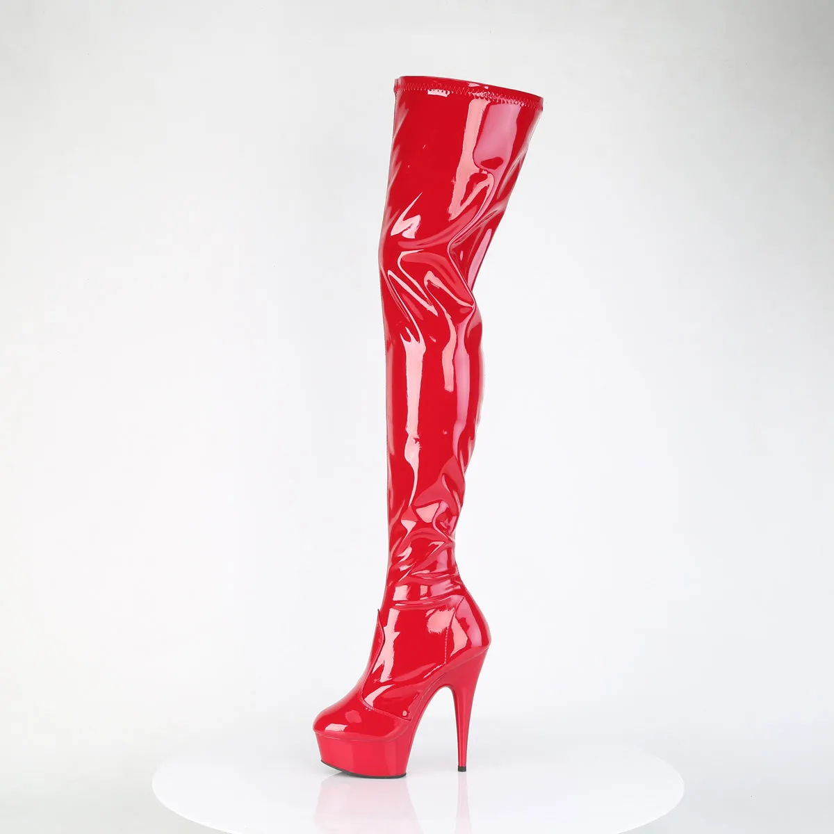 DELIGHT-4000 Pleaser Red Sexy Platform Shoes (Pole Dancing Heels)