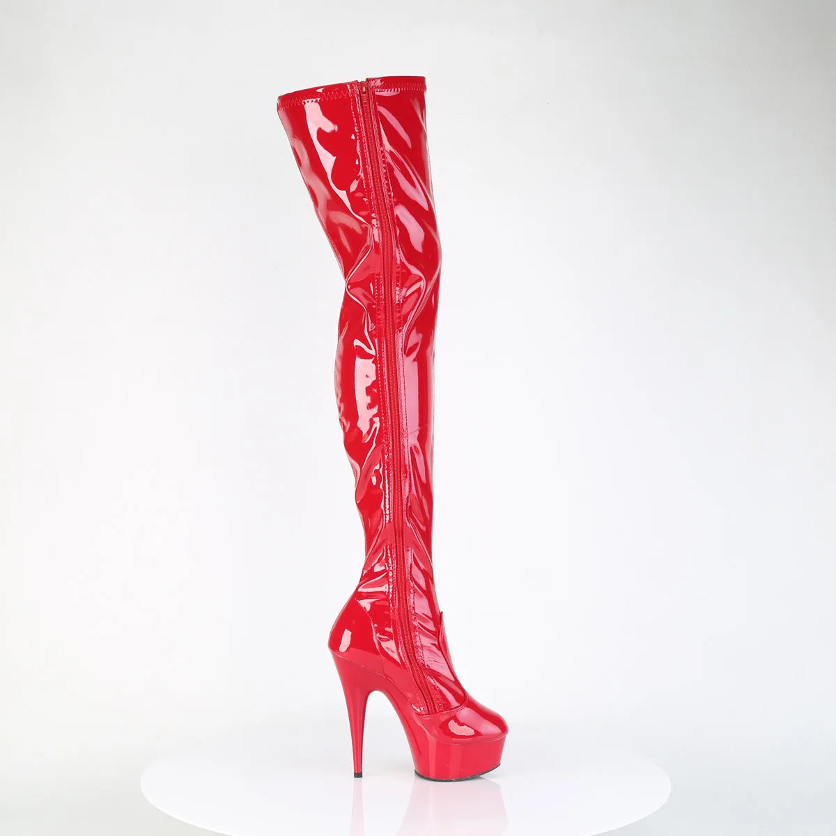 DELIGHT-4000 Pleaser Red Sexy Platform Shoes (Pole Dancing Heels)