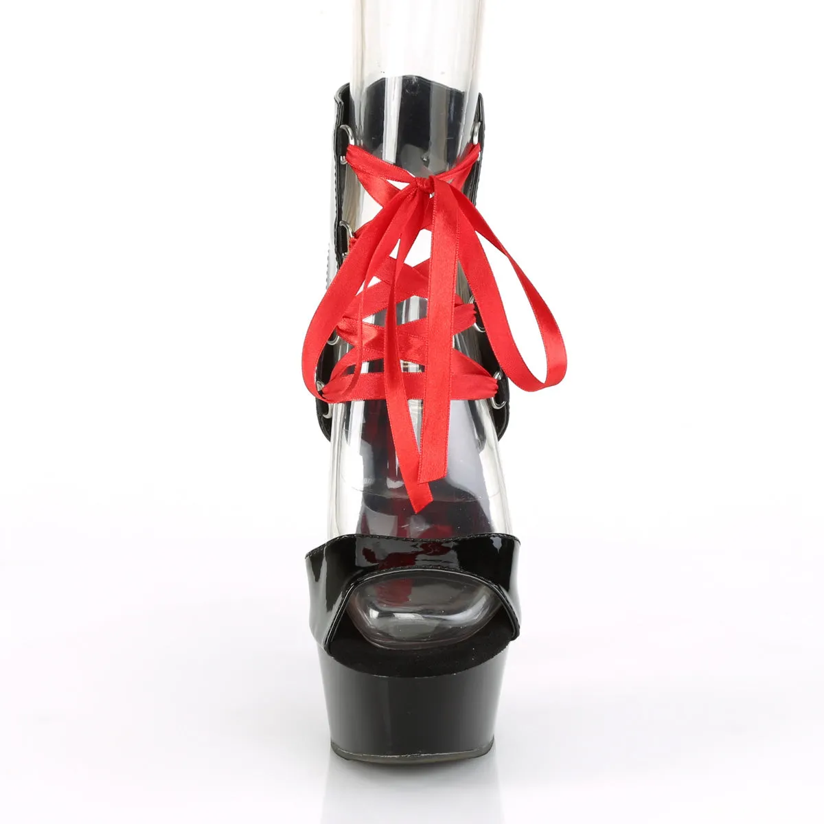 DELIGHT-600-14FH Pleaser Black Patent Sexy Platform Shoes (Pole Dancing Heels)
