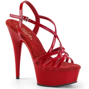 DELIGHT-613 Pleaser Red Patent Sexy Platform Shoes (Pole Dancing Heels)