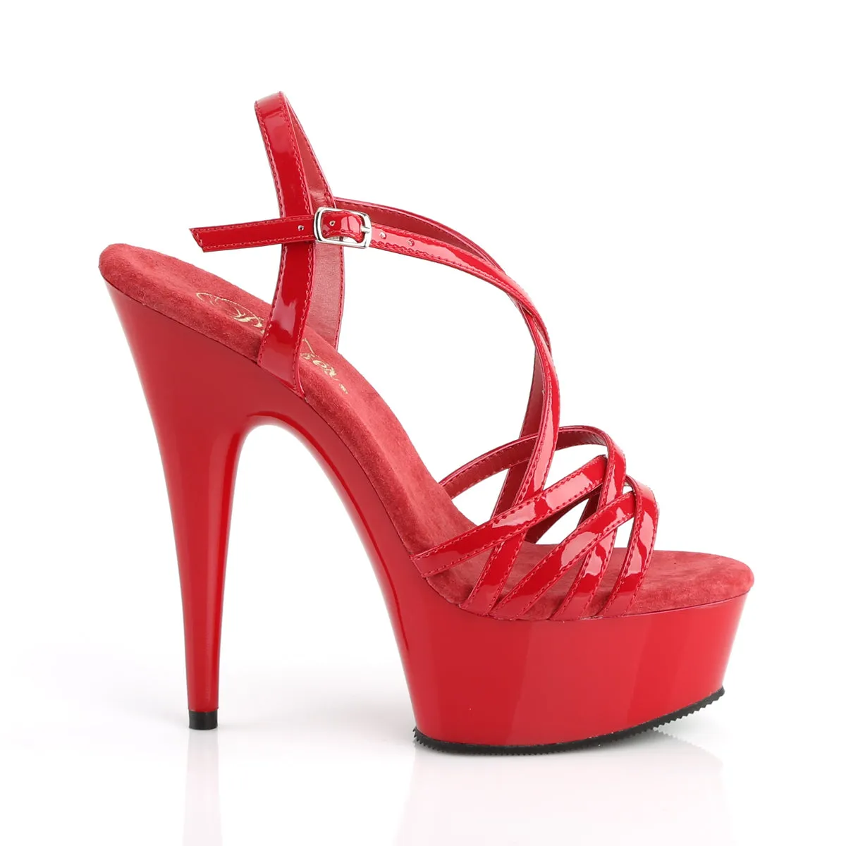 DELIGHT-613 Pleaser Red Patent Sexy Platform Shoes (Pole Dancing Heels)