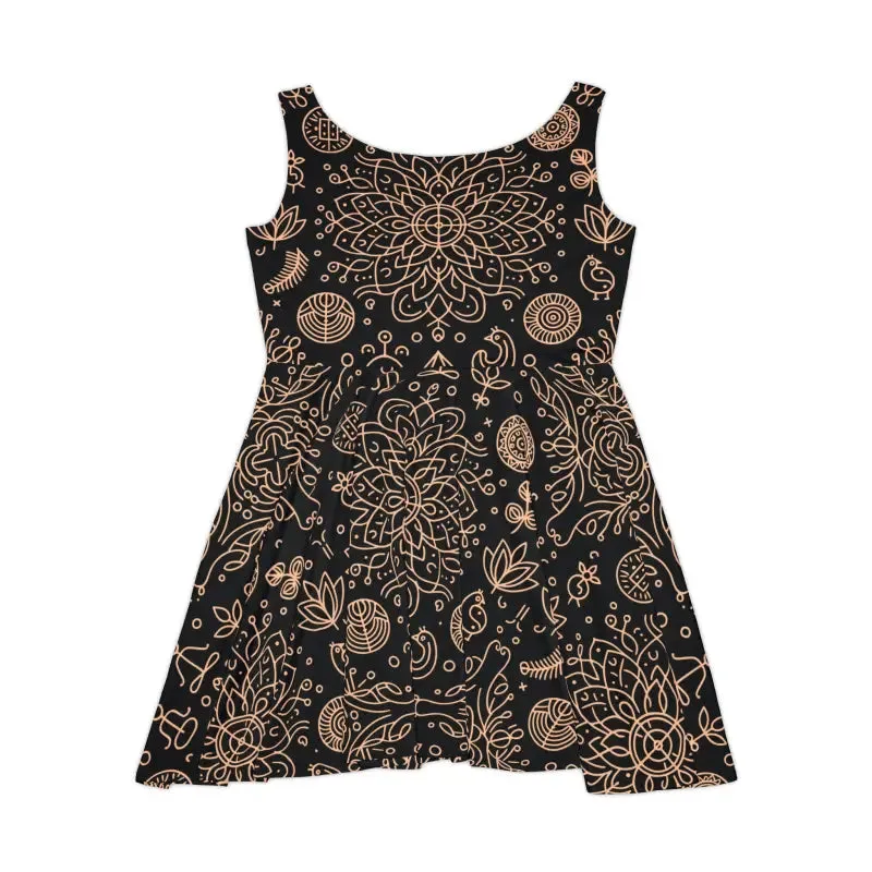 Dipaliz Floral Womens Skater Dress