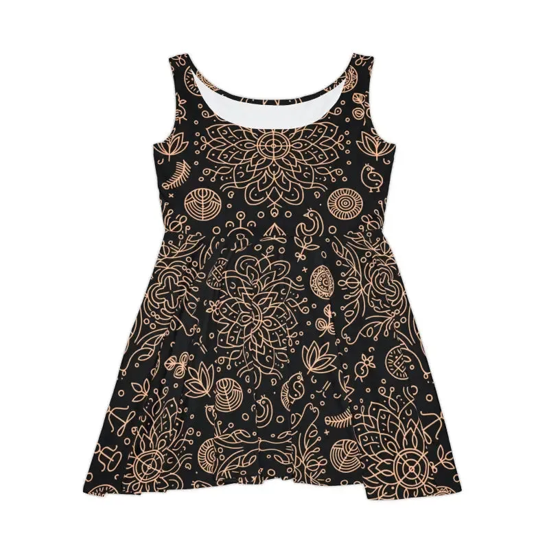 Dipaliz Floral Womens Skater Dress