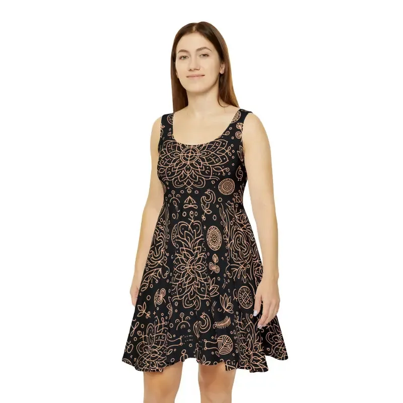 Dipaliz Floral Womens Skater Dress