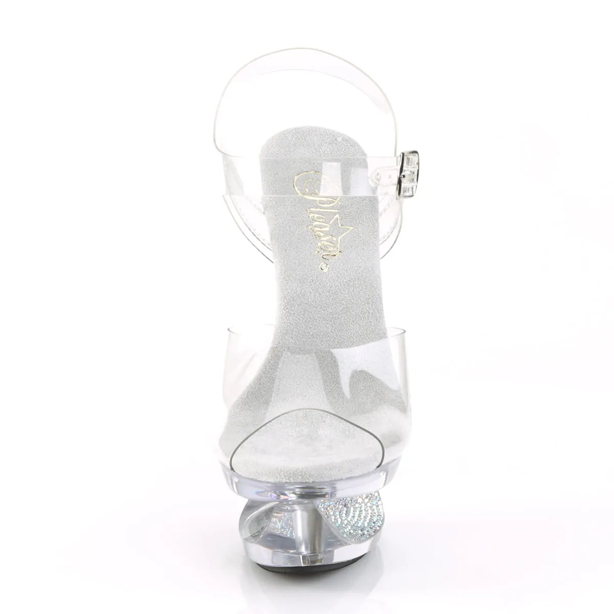 ECLIPSE-608DM Pleaser Clear Sexy Platform Shoes (Pole Dancing Heels)