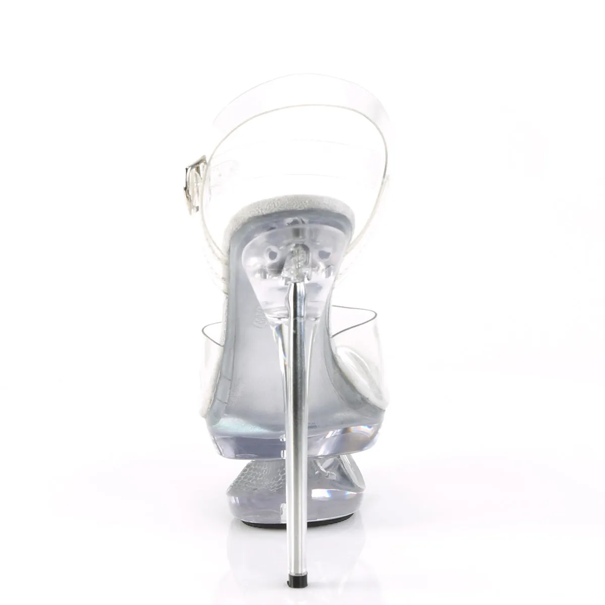 ECLIPSE-608DM Pleaser Clear Sexy Platform Shoes (Pole Dancing Heels)