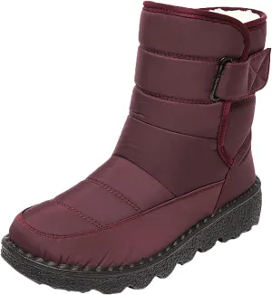 Extra Wide Calf Snow Boots for Women Women Snow Boots Wide Width Extra Wide Calf Winter Boots for Women Plus Size Outdoor Waterproof Rubber Boots for Women Womens Winter Boots Non Slip Zipper Size 10