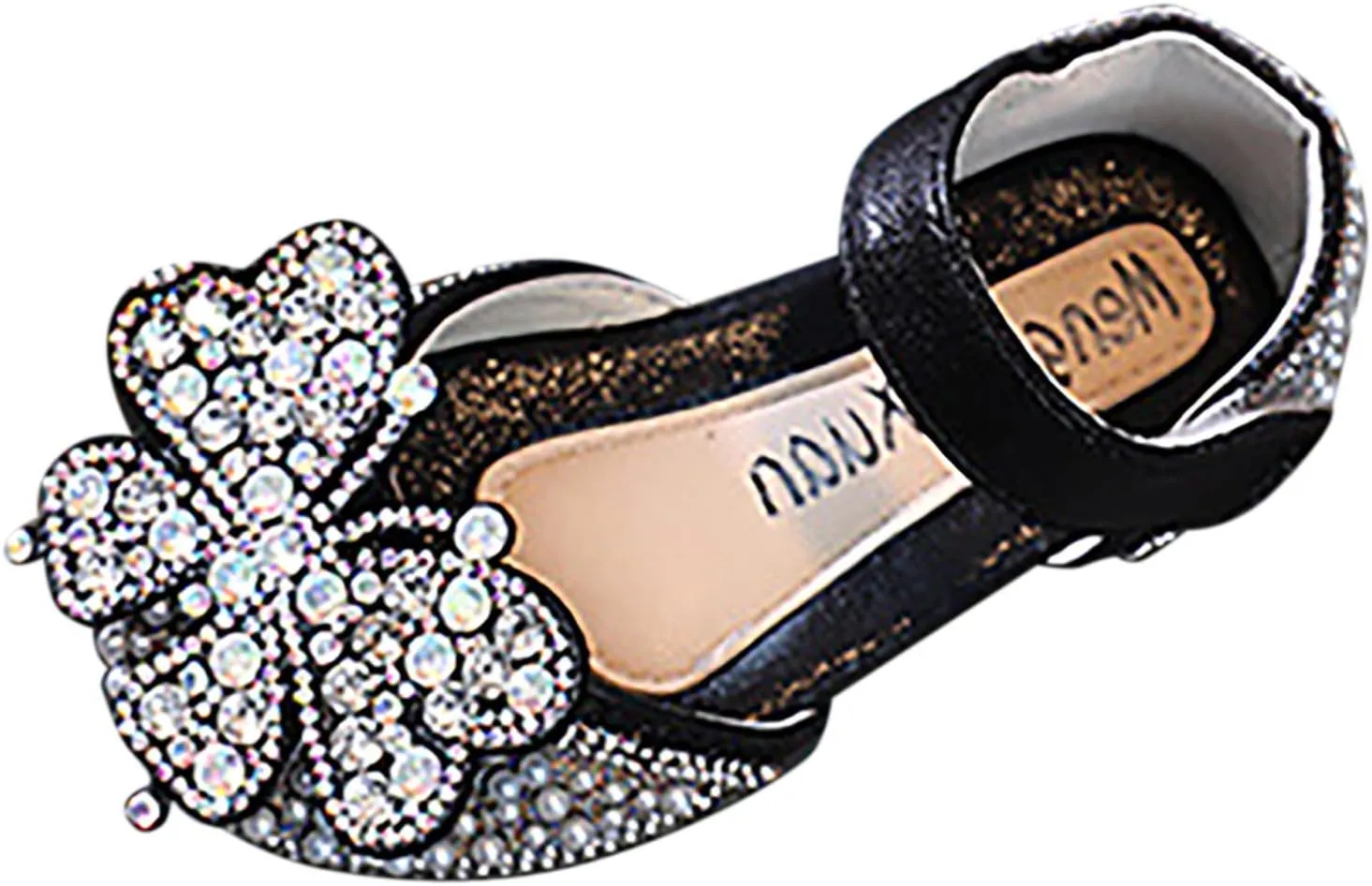 Fashion Spring and Summer Children Dance Shoes Girls Dress Performance Princess Shoes Pearl Rhinestone Kids Size 6 Boots (Black, 3-3.5 Years Toddler)