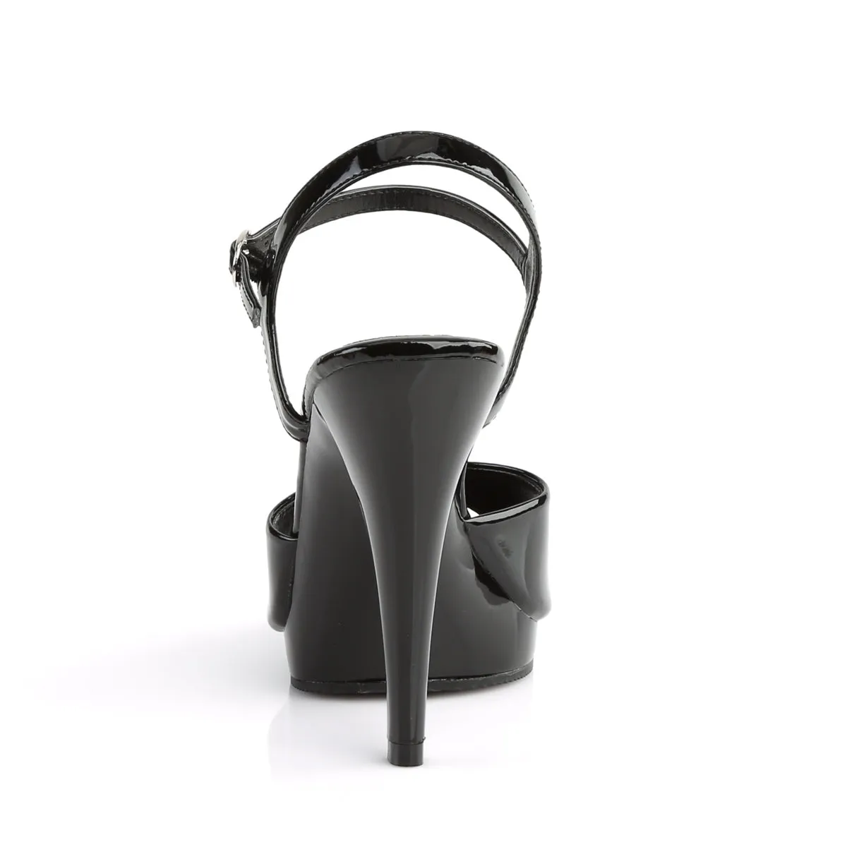 FLAIR-409 Fabulicious 4 1/2" Flair Black Patent Sexy Shoes (High Heels)