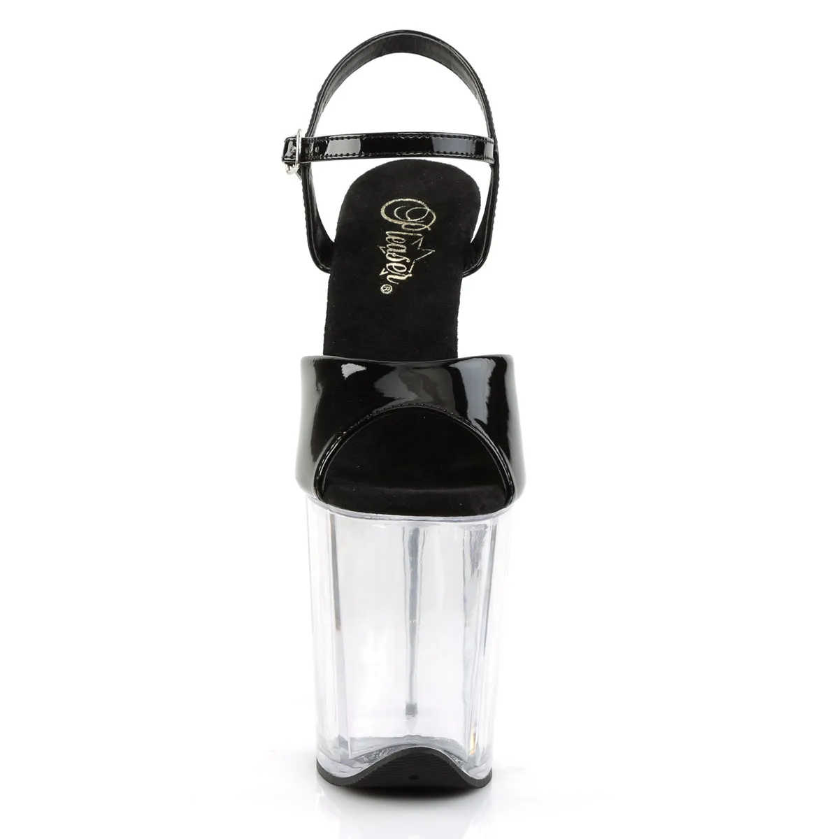 FLAMINGO-809 Pleaser Black Patent Sexy Platform Shoes (Pole Dancing Heels)