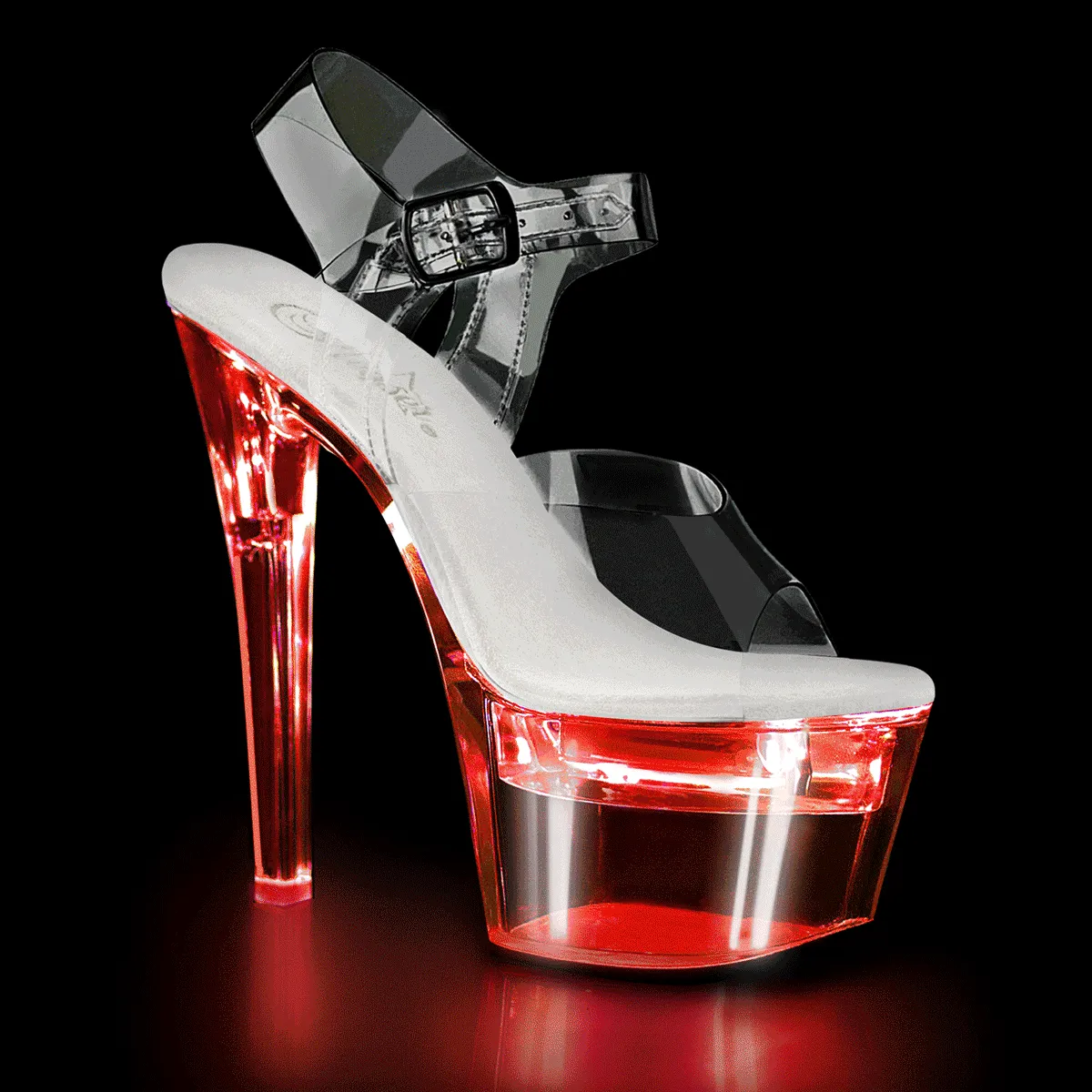 FLASHDANCE-708 Pleaser Clear Sexy Platform Shoes (Pole Dancing Heels)