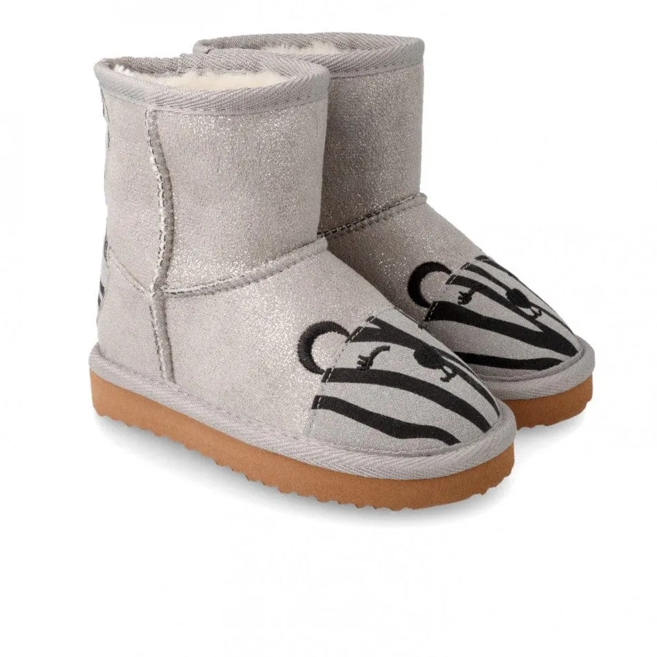 Garvalin 221841-A Girls Winter Boots - Gris (Grey)