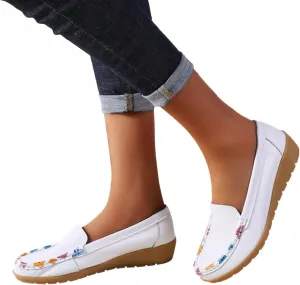 Gibobby Sandals for Women Dressy Summer Slip on Shoes Closed Toe Loafers Dress Shoes for Women Shoes Flats Comfortable