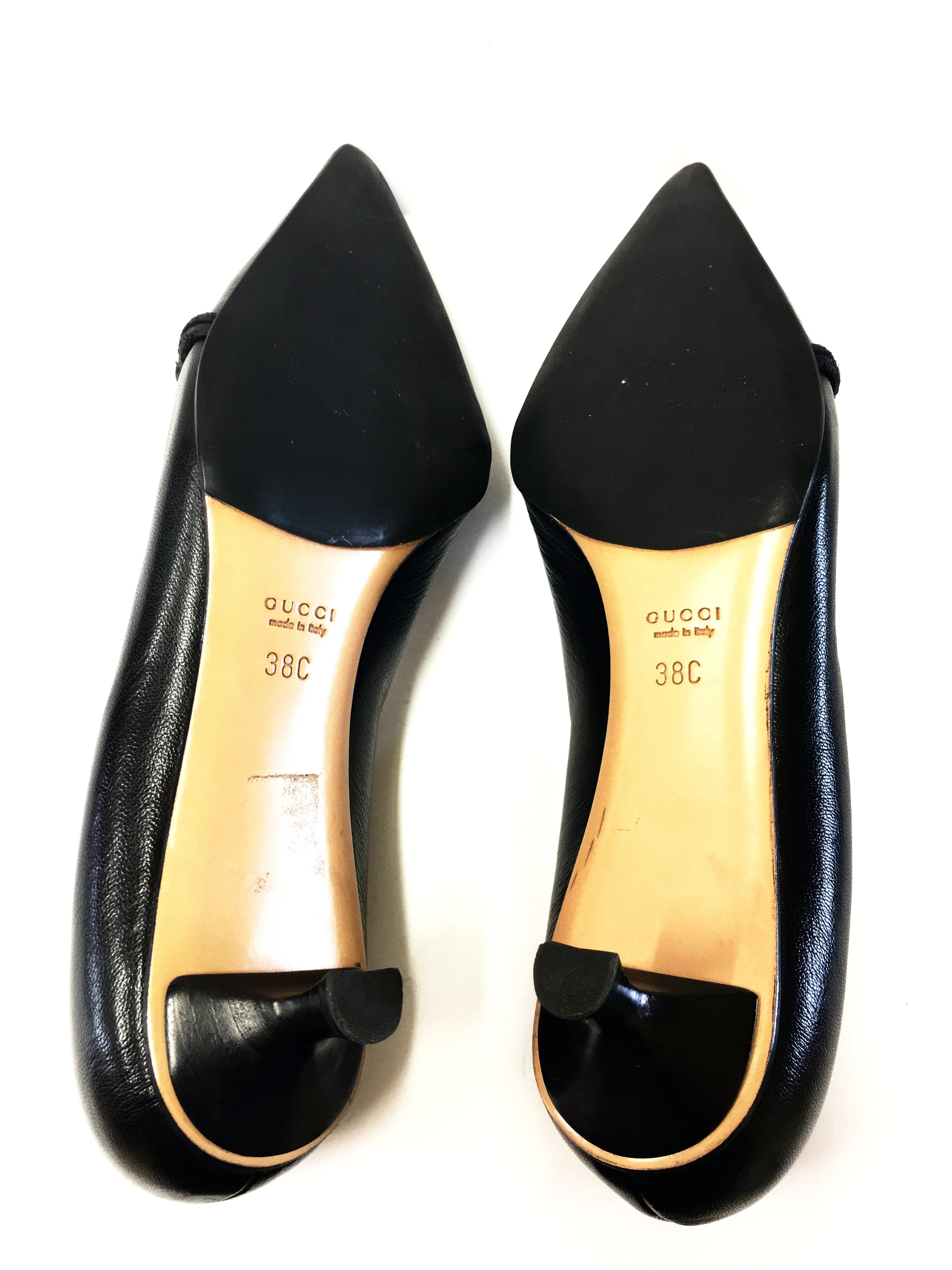 GUCCI HORSEBIT PUMPS KITTEN HEELS SIZE 38C